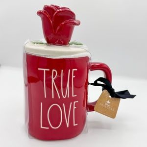 Rae Dunn Disney Princess True Love Red Rose Mug